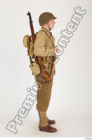  U.S.Army uniform World War II. ver.2 army poses with gun soldier standing whole body 0007.jpg